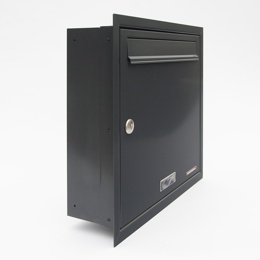 Foto Seitenansicht Unterputz-Briefkasten